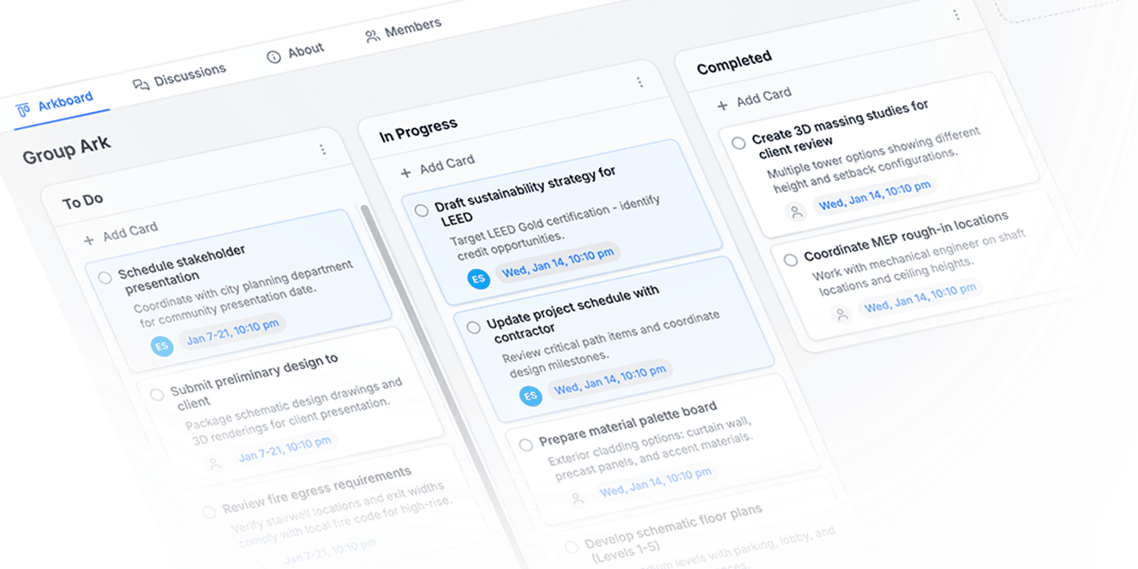 Task coordination and assignment interface